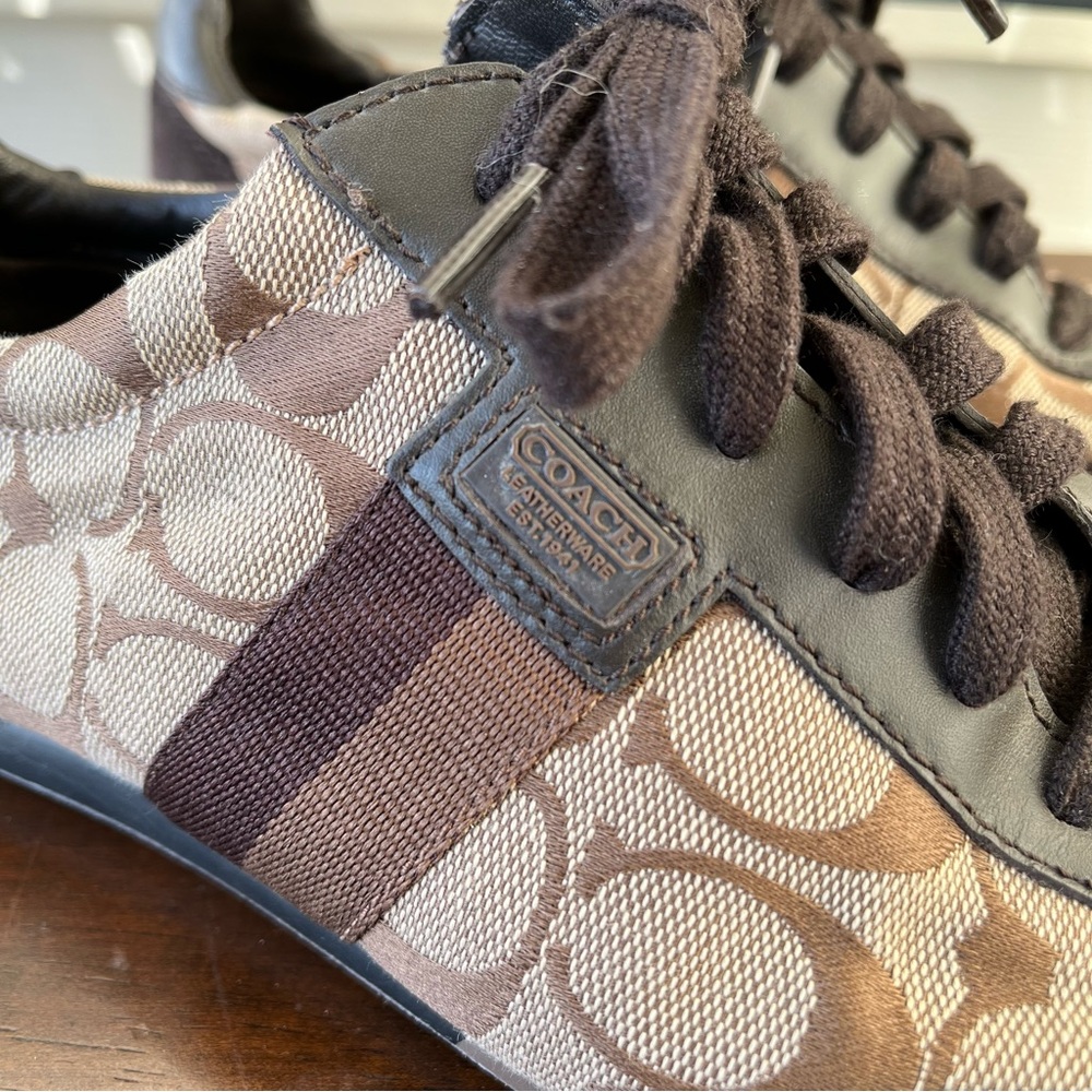 Coach Suede & Canvas Joss Sneakers - Picture 3 of 7